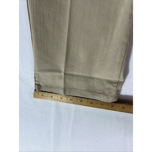 Ruby Rd Slimming Stretch Mid-Capri PantsChino Color Womens 16P Elastic Waist - Picture 5 of 11